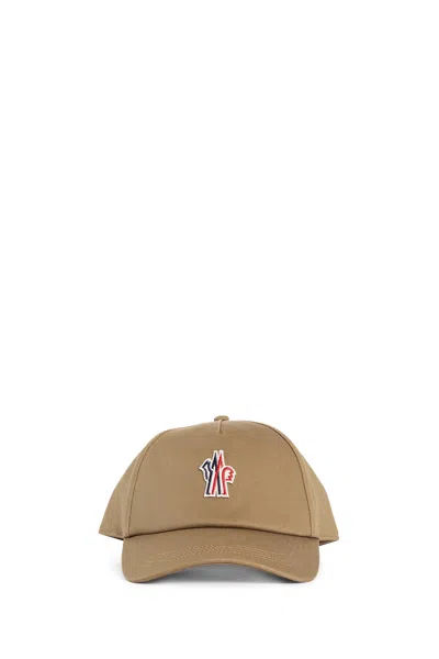 MONCLER MAN BROWN HATS