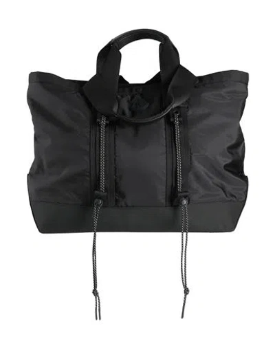 Moncler Man Handbag Black Size - Polyamide, Polyester, Calfskin