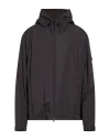 Moncler Man Jacket Black Size 5 Polyester