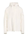 Moncler Windbreaker Drawstring Hood Elasticated Cuffs In White