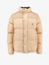 Moncler Reversible Convertible Canvas-trimmed Quilted Shell Down Jacket In Cream