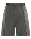 Moncler Born To Protect Perforated Nylon Shorts In Green