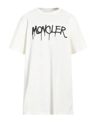 Moncler Man T-shirt White Size 3xl Cotton