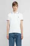 Moncler White Cotton Short-sleeved Polo T-shirt In White
