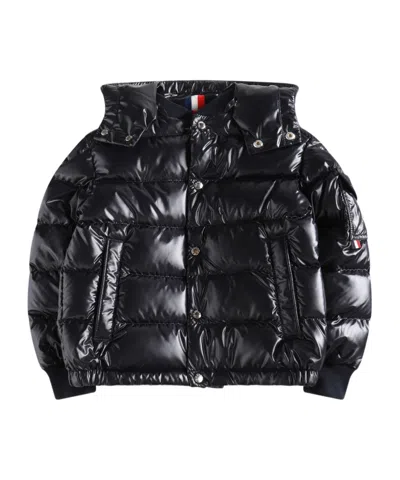 Moncler Manaem Detachable-hood Puffer Jacket In Blue