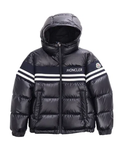 Moncler Mangal Padded Hooded Jacket In Blue