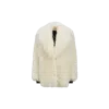 Moncler Malenco Padded Wool Coat White In Nude