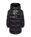 Moncler Marapi Hooded Down Jacket In Blue