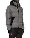 Moncler Marcassin Padded Jacket In Grey
