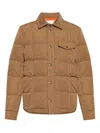 Moncler Marcilly Padded Shell Jacket In Neutral