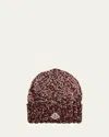 Moncler Marled Wool Beanie In Multi