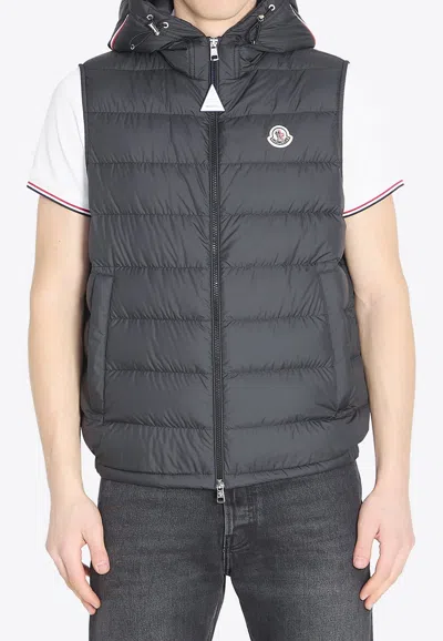 Moncler Marseillan Down Vest In Black