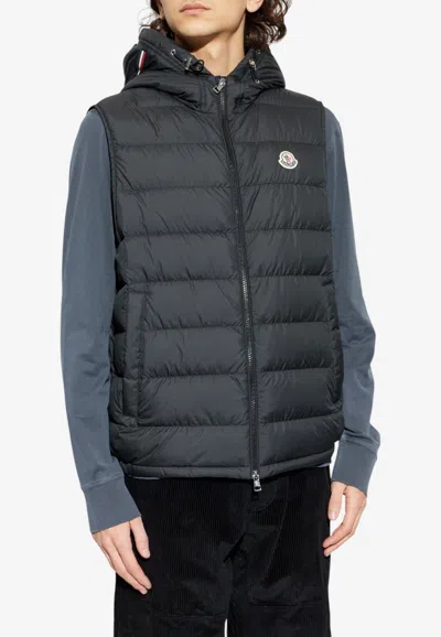 Moncler Marseillan Quilted Vest In Gray