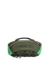 Moncler Nylon Belt Bag Leather Inserts In Green