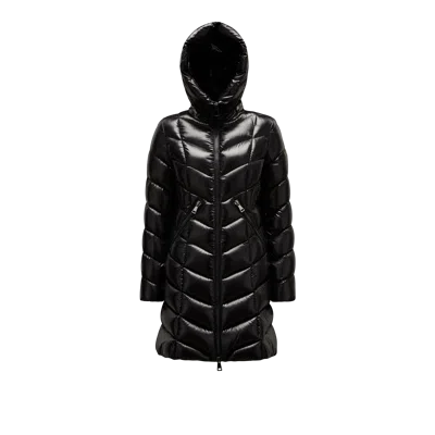 MONCLER DOUDOUNE LONGUE À CAPUCHE ET MATELASSAGE GÉOMÉTRIQUE MARUS