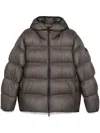 Moncler Cevenne Garment-dyed Quilted Shell Down Jacket In Grey