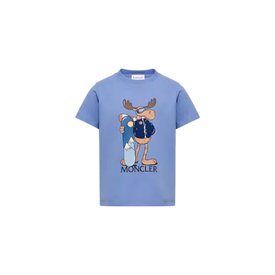 Moncler T-shirt Kids Color Blue