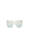 Moncler Mask-frame Sunglasses In White