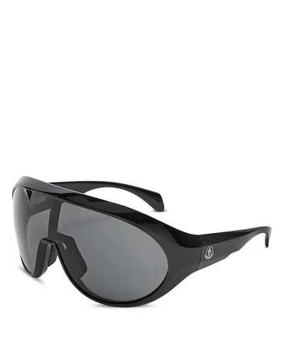 Moncler Anodize Acetatee & Metal Aviator Sunglasses In Sblk/smk