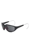 Moncler Unisex Laszer Sunglasses, Me8008 In Matte Black