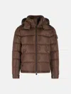 Moncler Maya Quilted Shell Down Jacket In Brown