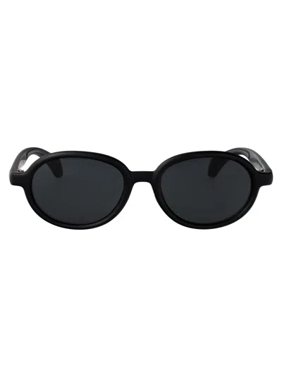 Moncler Matte Black Injectate Sunglasses