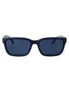 Moncler Matte Blue Injectate Sunglasses In Blue