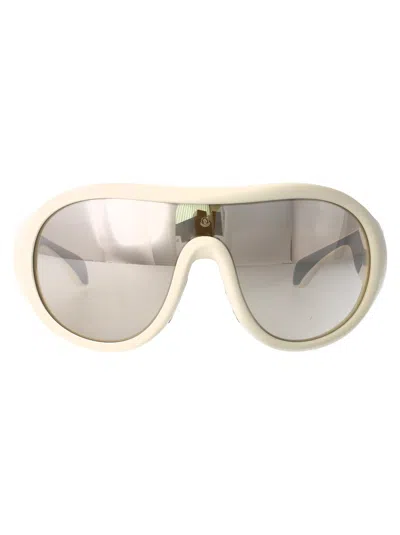 Moncler Matte Butter Acetate Sunglasses In Gold