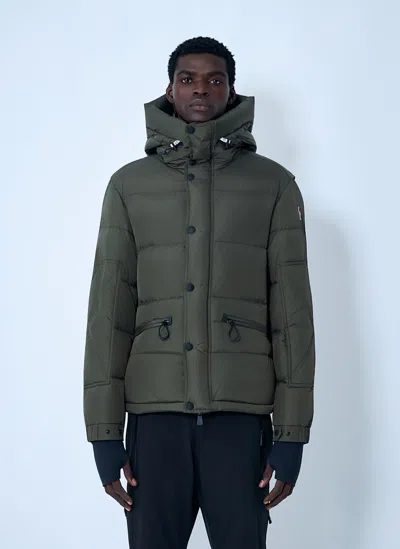 Moncler Matte Short Down Jacket In Green