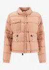 Moncler Quilted High Collar Zippered Pockets Jacket