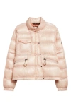 Moncler Quilted High Collar Zippered Pockets Jacket In Tuscany