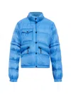 Moncler Mauduits Padded Shell Bomber Jacket In Blue