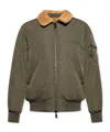 Moncler Maulevrier Double-faced Down Jacket In Green