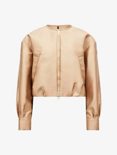 Moncler Maupa Bomber In Neutral