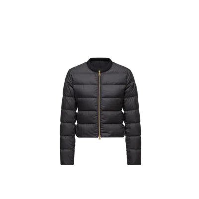 Moncler Mauvezin Wool-trimmed Short Down Jacket, Women, Black, Size: 4