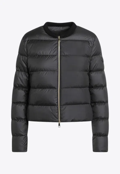 Moncler Mauvezin Zip-up Down Jacket In Black