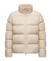 Moncler Mauzun Long-sleeved Down Jacket In Neutral