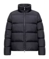 Moncler Women Blue Mauzun Short Down Jacket In Black