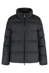 Moncler Short Down Jacket Adjustable Drawstring In Black