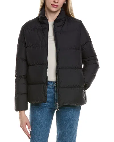 Moncler Mauzun Short Down Jacket In Blue