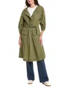 Moncler Maxi Jacket In Green