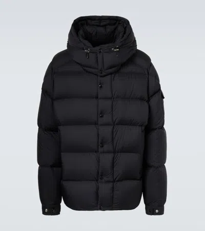 Moncler Maya 70 Hooded Short Down Jacket In Black