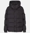 Moncler Maya 70 Micro Matte Puffer Jacket In Black
