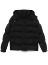 Moncler Maya 70 Hooded Short Down Jacket In Black