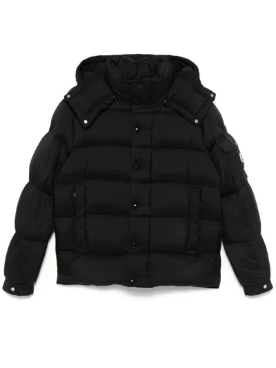 Moncler Maya 70 Hooded Short Down Jacket Clothing In Black
