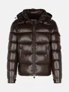 Moncler 'maya' Brown Nylon Down Jacket In Brown