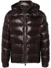 Moncler Shiny Brown Maya Down Jacket Men