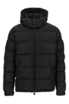 Moncler Madeira Hooded Short Down Jacket In Black