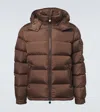 Moncler Maya Quilted Shell Down Jacket In Brown
