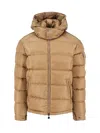 Moncler Maya Matte Short Down Jacket In Neutral